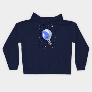 Ethereum. To the Moon. T-shirt Kids Hoodie